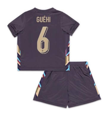 England Marc Guehi #6 Replika Babytøj Udebanesæt Børn EM 2024 Kortærmet (+ Korte bukser)